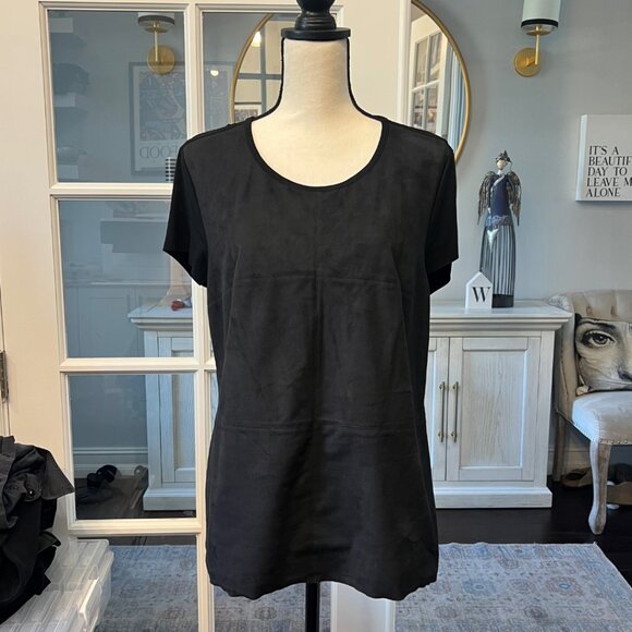 Vince Camuto Black Block Shirt NWT L - Picture 1 of 8